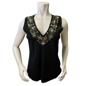 Michelle ANTONELLI - NWT Black Sequin Blouse